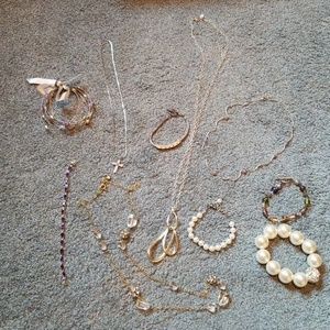 Bundle: 4 necklaces and 6 bracelets